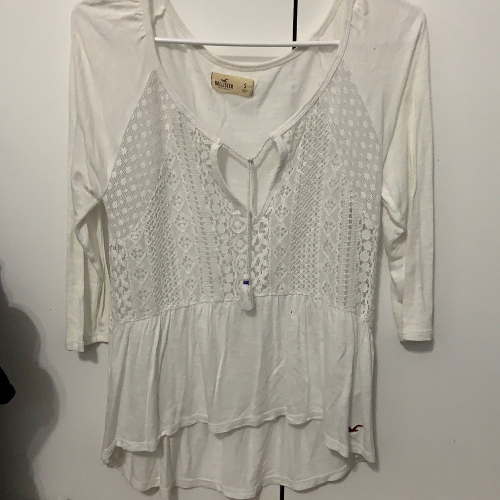 White, Small Hollister Long Sleeved Top